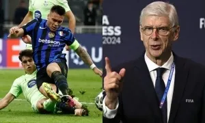 HLV Wenger tố trọng tài xử ép Barca HLV Wenger tố trọng tài xử ép Barca
