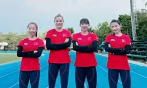 Việt Nam không giữ được HC vàng chạy 4x400m nữ châu Á Việt Nam không giữ được HC vàng chạy 4x400m nữ châu Á